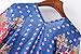 Perman Women Boho Printed Chiffon Shawl Long Kimono Cardigan Cover up Blouse