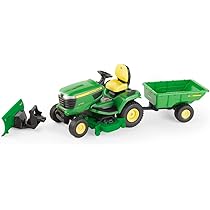 John Deere 4410 Giocattolo 1/16 Con Tosaerba E Spazzaneve - Modello In Metall E Plastica, Età 3+