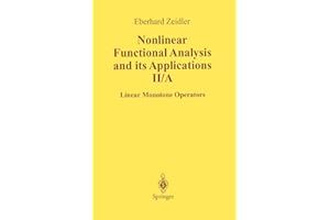 Nonlinear Functional Analysis and Its Applications: II/ A: Linear Monotone Operators