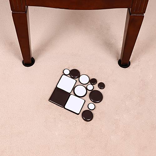 Ezprotekt Square Brown Furniture Sliders for Carpet 16 Value Pack SelfStick Furniture Sliders Ezprotekt Square Brown Furniture Sliders for Carpet 16 Value Pack SelfStick Furniture Sliders