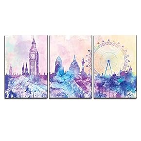 Hues of Purples and Pinks Splattered Paint on...