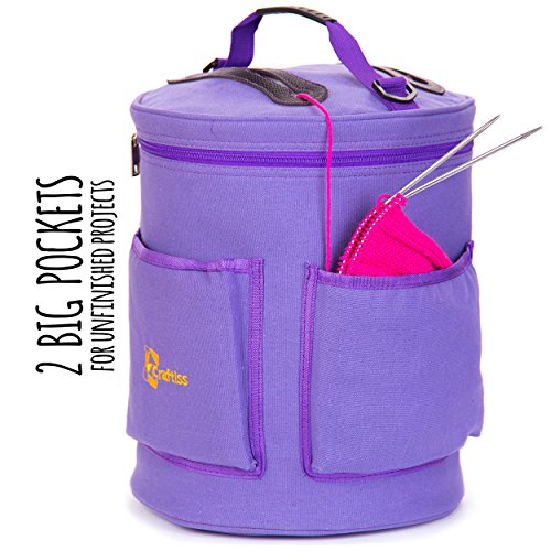 2 Yarn+Storage+Bag+Knitting+Organizer