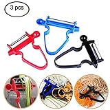 Magic Trio Peeler, Yostyle Vegetable Peeler Stainless Steel Slicer Peeler Set, Multi functional Kitchen Tools for Potatoes/Carrots/Apples/Oranges/Cabbage and Other Vegetables & Fruits(Set of 3)