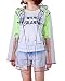 ZANZEA New Womens Hooded Transparent Clear Raincoat Cute Waterproof Rainwear