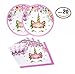 Unicorn Plates and Napkins Unicorn Party Supplies Set Perfect for Birthday Party Baby Shower