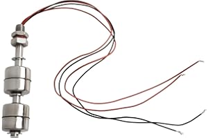 Stainless Steel Double Ball Float Switch 100mm Water Level Sensor for Tank, Pool, Aquarium, Sump Liquid Level Controller with