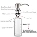Best Brass Sink Soap Dispenser - Large Capacity 13 OZ Bottle-2.15 Inch Threaded Tube for Thick Deck Installation-Brushed nickel