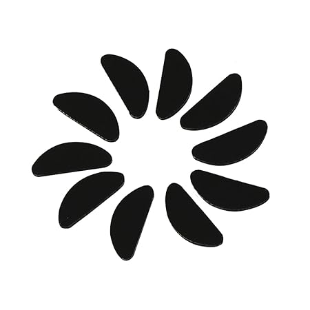 Healifty Nasenpads Anti Slip Silikon Nasenpads Rutschfeste Nasenpads für Brillen Brillen Sonnenbrillen (Schwarz) 10st