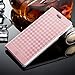 ACO-UINT 3303541 Ultra Slim PU Leather Flip Folding Stand Wallet Case Bundle with Stylus Pen, Microfiber Cloth and Screen Protectors for Apple iPhone 6 / 6S Plus (5.5-Inch) - Deluxe Flip Case - Pink