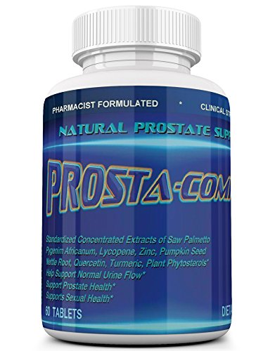 PROSTA COMPLEX, Natural Prostate Support Formula for Men. Saw Palmetto, Pygeum Africanum, Stinging Nettle, Turmeric, Quercetin, Juniper Berry Powder, Uva Ursi, Burdock Root, Pomegranate and Lycopene.