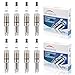 HiVehicle V7401 Platinum Spark Plugs - Replacement of SP515 HT15 PZH14F Pack of 8, For Ford F-150 F-250 F-350 Explorer Mustang