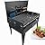 BBQ Grill Tools Set,11-pc. Grill+ Grill Mat + Brush+ Barbecue clip+Skewers+Aluminium Foil. Portable Folding Barbecue Compact Charcoal Grill For Camping Outdoor-Promethfire