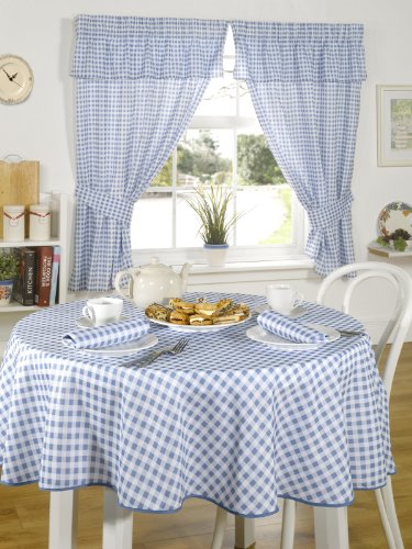 Emma Barclay Molly - Gingham Table Cloth in Blue - 52x52 (132x132cm) — image 1