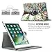 MoKo Case Fit 2018/2017 iPad 9.7 6th/5th Generation - 360 Degree Rotating Cover Case with Auto Wake/Sleep Compatible with Apple iPad 9.7 Inch 2018/2017, Lucky Tree