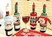 Fashionclubs Christmas Wine Bottle Knitted Ugly Sweater Covers Set,Set of 4