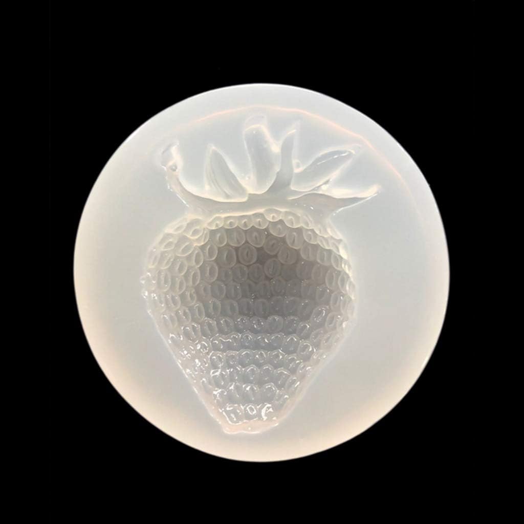 Cicitop Silicone Mold Strawberry Mirror DIY Craft Jewelry Handmade Pendant Fondant Tools Resin Jewelry Molds