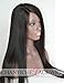 Chantiche Silk Top Yaki Straight Right Deep Invisible Parting Lace Front Wigs For Black Women Natural Looking Glueless Brazilian Remy Human Hair Lace Wig 16 Inch #1B