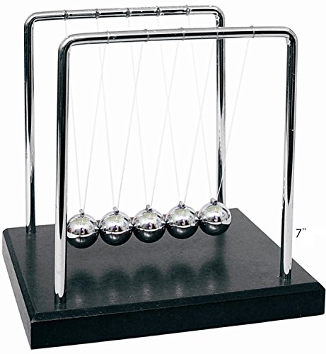 Powertrc newtons cradle balance balls 7" - black w…