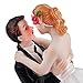 LingStar Love Romance Wedding Cake Toppers Figurines Couple Happy Bride and Groom Resin Decoration 336 Inch