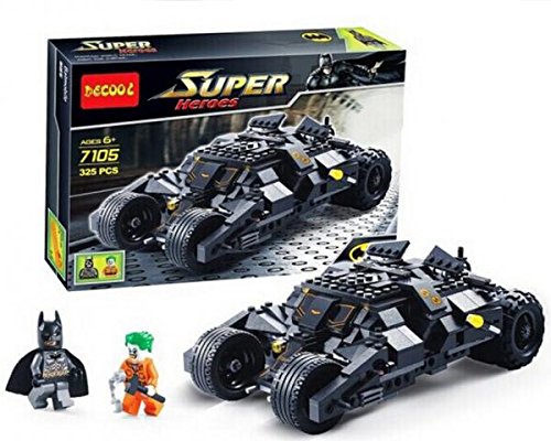 Marvel Super Heroes Batman Chariot Tumbler Building Blocks Decool 7105 Joker Bricks toys Compatible with Lego minifigures (Original Box)