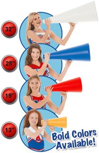 Color Plastic Megaphone, Royal Blue, 13"