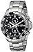SO&CO New York Men's 5014.1 Yacht Club Unidirectional Black Bezel GMT Day and Date Stainless Steel Link Bracelet Watch