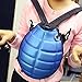TANCHEN Creative Grenade Bomb Turtle Shell Backpack Cool Schoolbag (Blue)