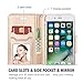 ProCase Wallet Case for iPhone 8 Plus/7 Plus 5.5 Inch, Flip Fold Card Case Stylish Slim Stand Cover with Wallet Case Fits for iPhone 8 Plus/iPhone 7 Plus 5.5” -Grey