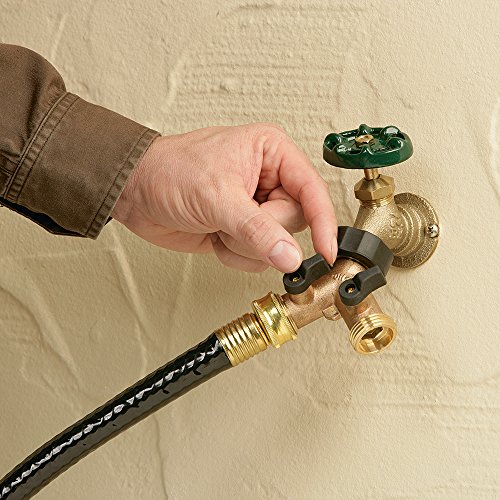 Orbit Brass Dual-Outlet Faucet Adapter, Brown