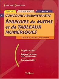 Épreuves de maths et de tableaux numériques
