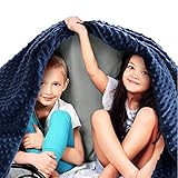 Quility Premium Kids Weighted Blanket & Removable Cover | 7 lbs | 41