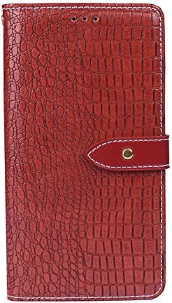 AICEDA HTC U12 Life Case,HTC U12 Life Case,Protector Premium PU Leather Wallet Snap Case Protector Protector Flip Case Replacement for HTC U12 Life Red