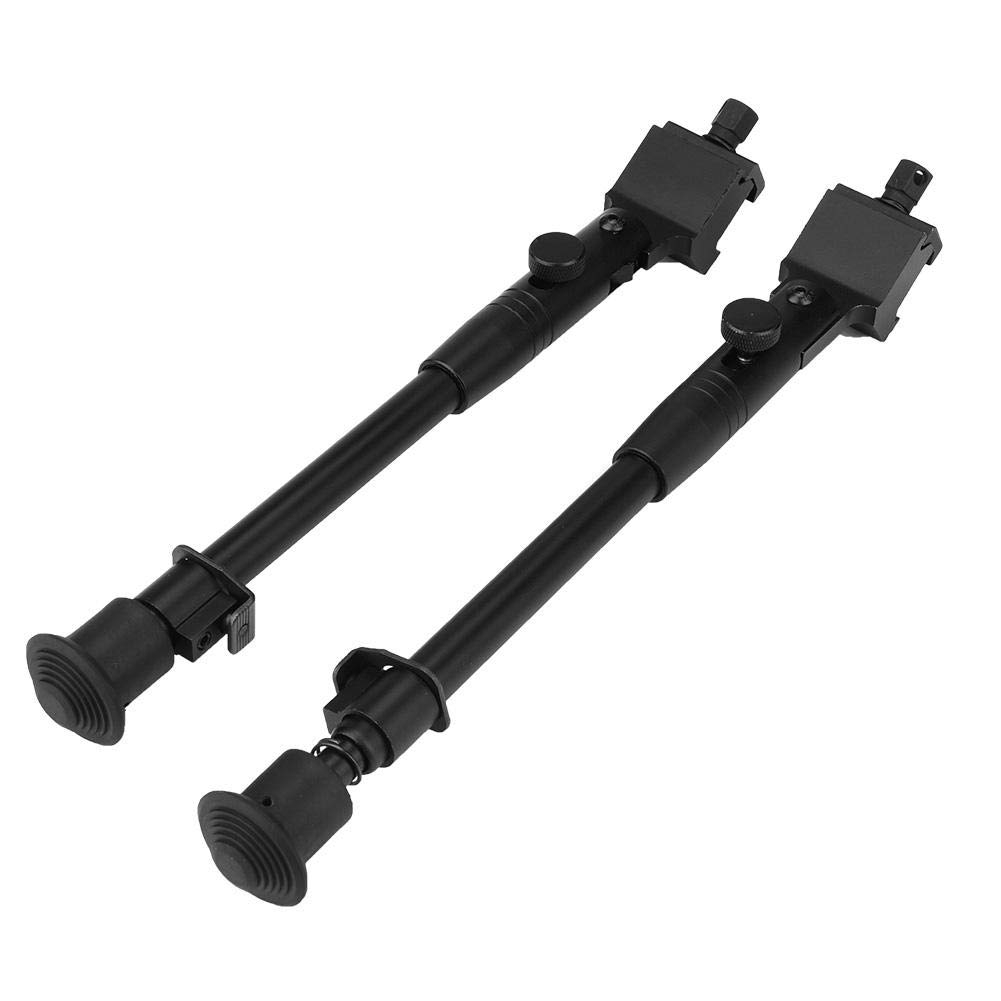 Wincal Adjustable Bipod 9-12 Inch Aluminum Alloy Adjustable Tacticals Rifles Bipod Stabilizer Monopod for Hunting Shooting, 20mm Rails, Black