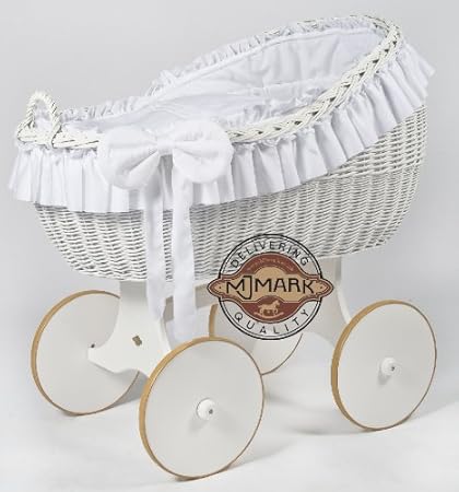 Stubenwagen Komplett Bollerwagen Stubenwagen Babykorb BIANCA DUE WHITE