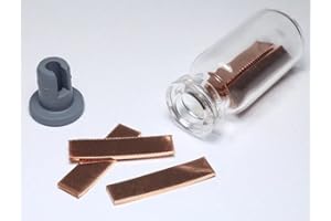 CHEMISTRY CABINET Copper Metal Strips/Electrode 99.9% Pure Element 29 Cu Chemistry Sample Strips - Science experiment - Chemistry kit - Periodic Table, Element Collection, Transition Metals