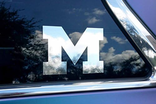 Michigan Wolverines NCAA Chrome M Vinyl Sticker 4"x 5" Decal Bumper Car Truck Laptop
