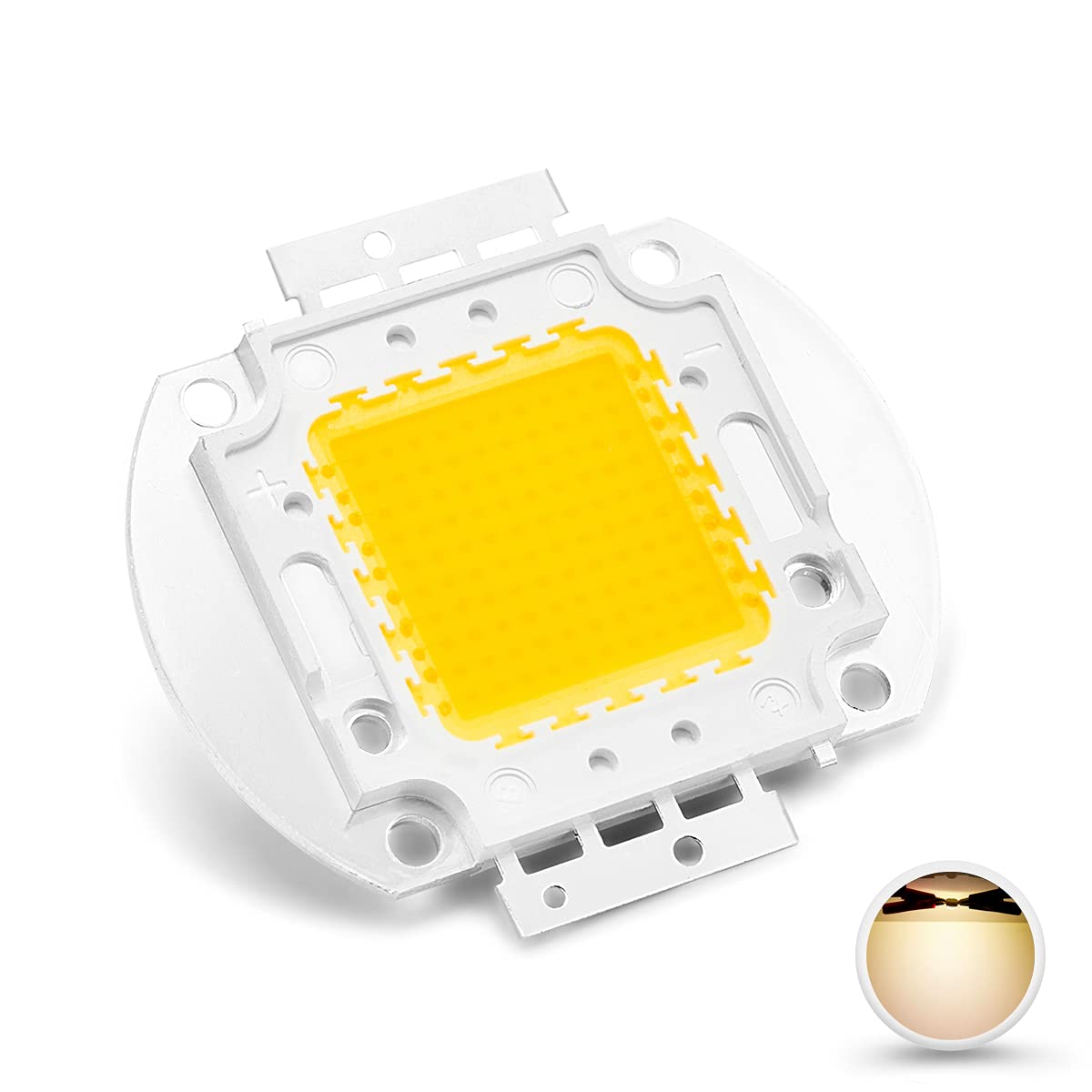 Photo 1 of CHANZON High Power Led Chip 100W Warm White (3000K - 3500K / Input 3000mA / DC 30-34V / 100 Watt) Super Bright Intensity SMD COB Light Emitter Components Diode 100 W Bulb Lamp Beads DIY Lighting