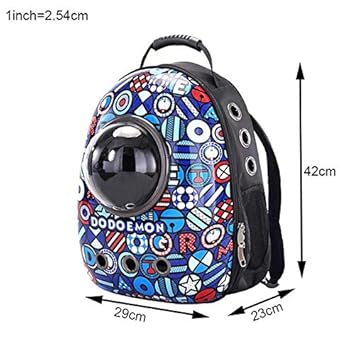 Nootie Capsule Shaped Backpack Pet Carrier for Cats and Puppies,(Color May Vary)
