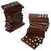 Wooden Dominoes Set Boat Tray Unique Handcrafted Toys And Board Games For Adult