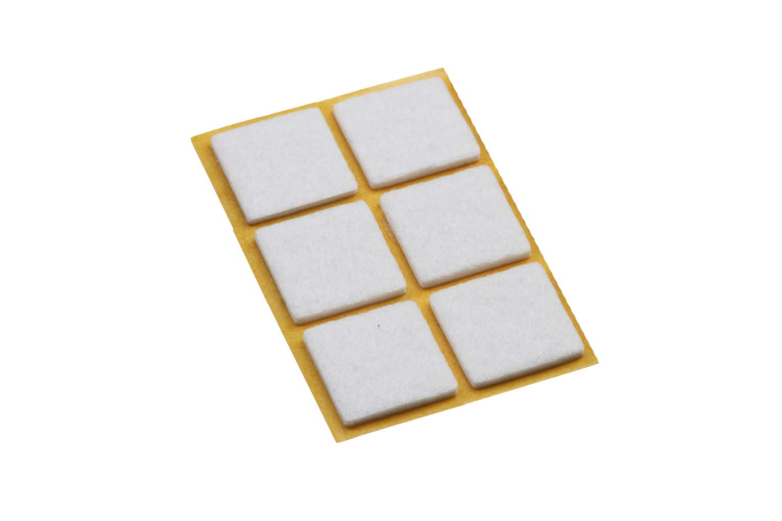 Metafranc Felt Gliders 32 x 32 mm – Self-Adhesive – White – 6 Pieces – Effective Protection of Your Furniture & Chairs/Furniture Glides Set for Sensitive Floors/Chair Glides/Floor Glides /