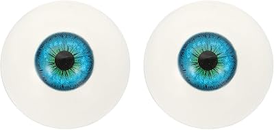 PATIKIL 32mm Acrylic Safety Eyes Blue Green for Crafts & Halloween Props