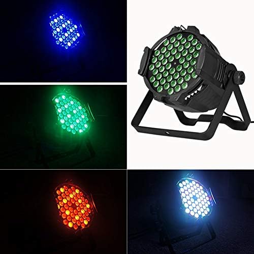 Boulder LED par can 54x3w RGBW LED Par Light,162watt RGBW PAR 64 DMX512 Stage Party Show, for Disco, Ballroom, KTV, Bar,Club, Party, Wedding …