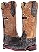 Ferrini Mens Blaze Embroidered Square Toe Casual Boots Mid Calf - Brown