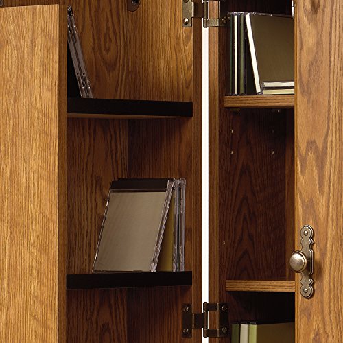 Sauder Orchard Hills Multimedia Storage Carolina Oak finish