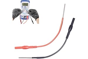 2 Pack Silicon Flexible Spoon Back Probes, Flexible Spoon Back Probes Automotive Bendable Multimeter Test Pins Compatible wit