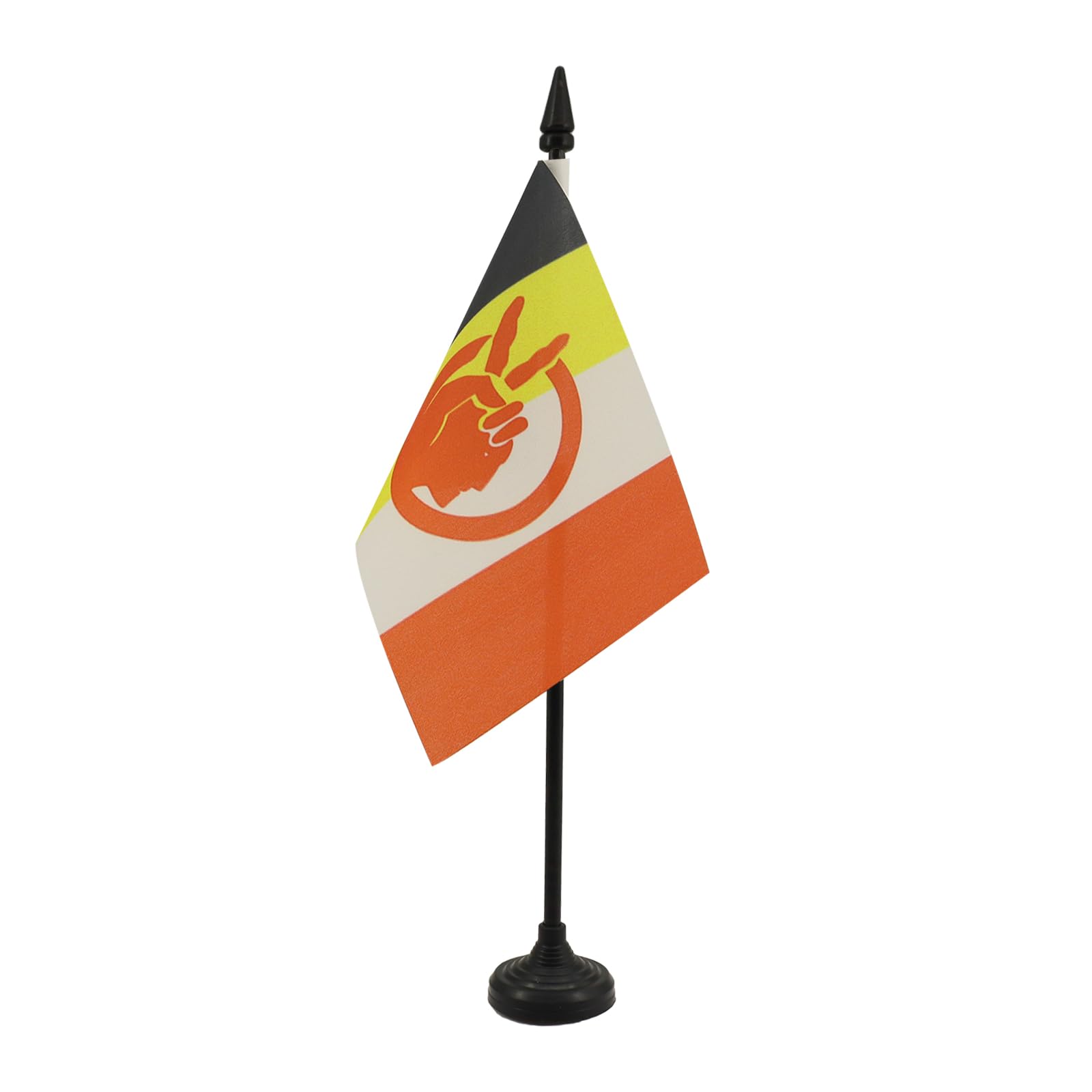 AZ FLAG - American Indian Movement Table Flag 4'' x 6'' - Native American tribe Office Mini Banner 100% Polyester 15 x 10 cm - Mini Desk Flag with 10'' Pole and Black Plastic Base