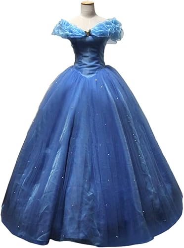 Amazon 永恒乐园 Cos アニメ コスプレ衣装 ディズニー15映画 Cinderella シンデレラ ドレス ハロウィン コスチューム 大人用 道具 オーダーメイド コスプレ 仮装 通販