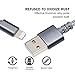 Begonia for iPhone Charger, Lightning Cable 4PACK (3FT,6Ft) Nylon Braided USB Cable Fast Charging Cable Cord Compatible with iPhone Xs MAX XR X 8 7 6S 6 Plus SE 5S 5C 5,iPad,iPod,and More (Cool Grey)