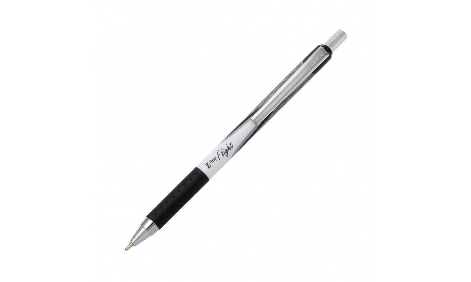 Zebra Z-Grip Flight Ballpoint Pen 2376 with 1.2mm Tip, Black, Pack of 2
