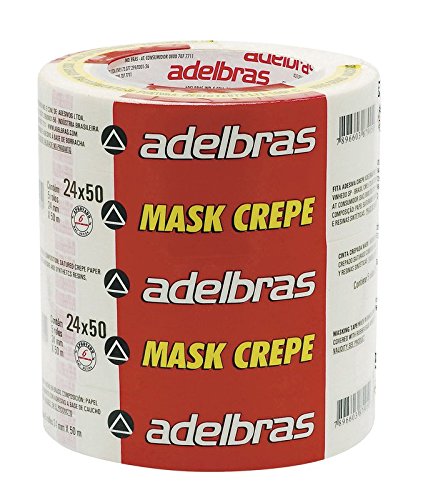 Fita Crepe 24 mm x 50 m Adelbrás com 5